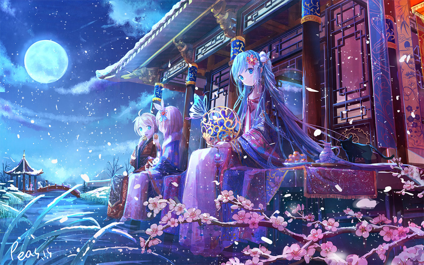 1440x900高清壁纸动漫,女生绿色护眼电脑壁纸 樱花_一文动漫壁纸网|1440x900高清动漫壁纸下载网站