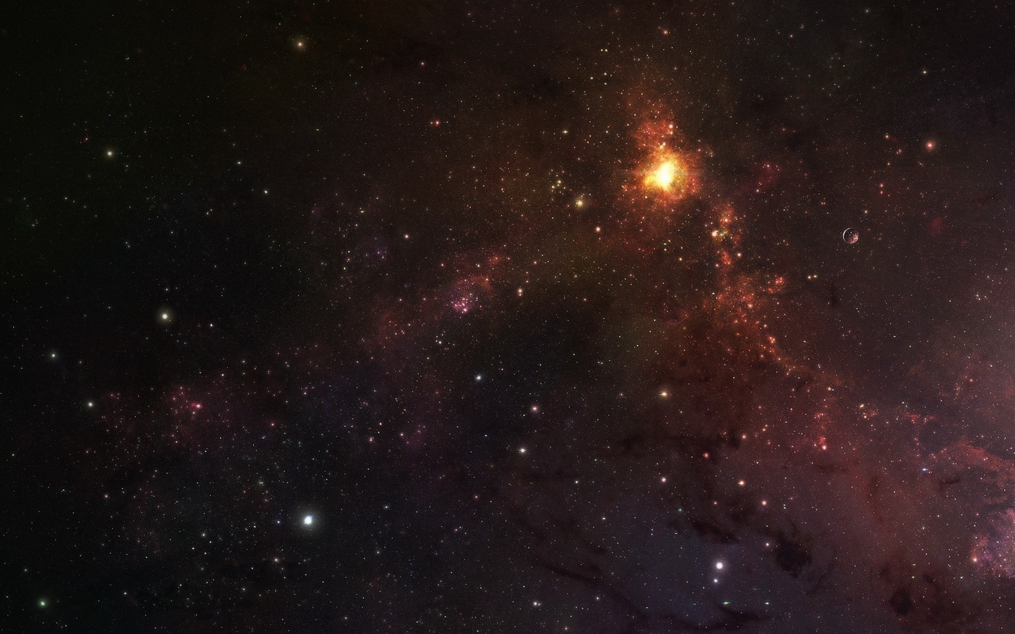 明亮星光黑色背景星球宇宙夜空大屏高清1440x900桌面壁纸