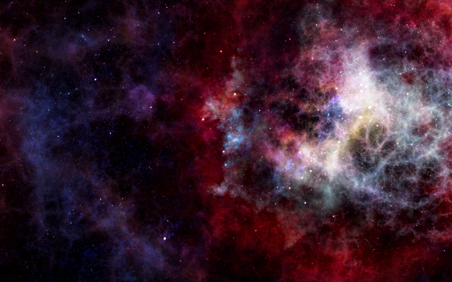 红色迷幻星云宇宙梦幻星光大屏高清1440x900桌面壁纸