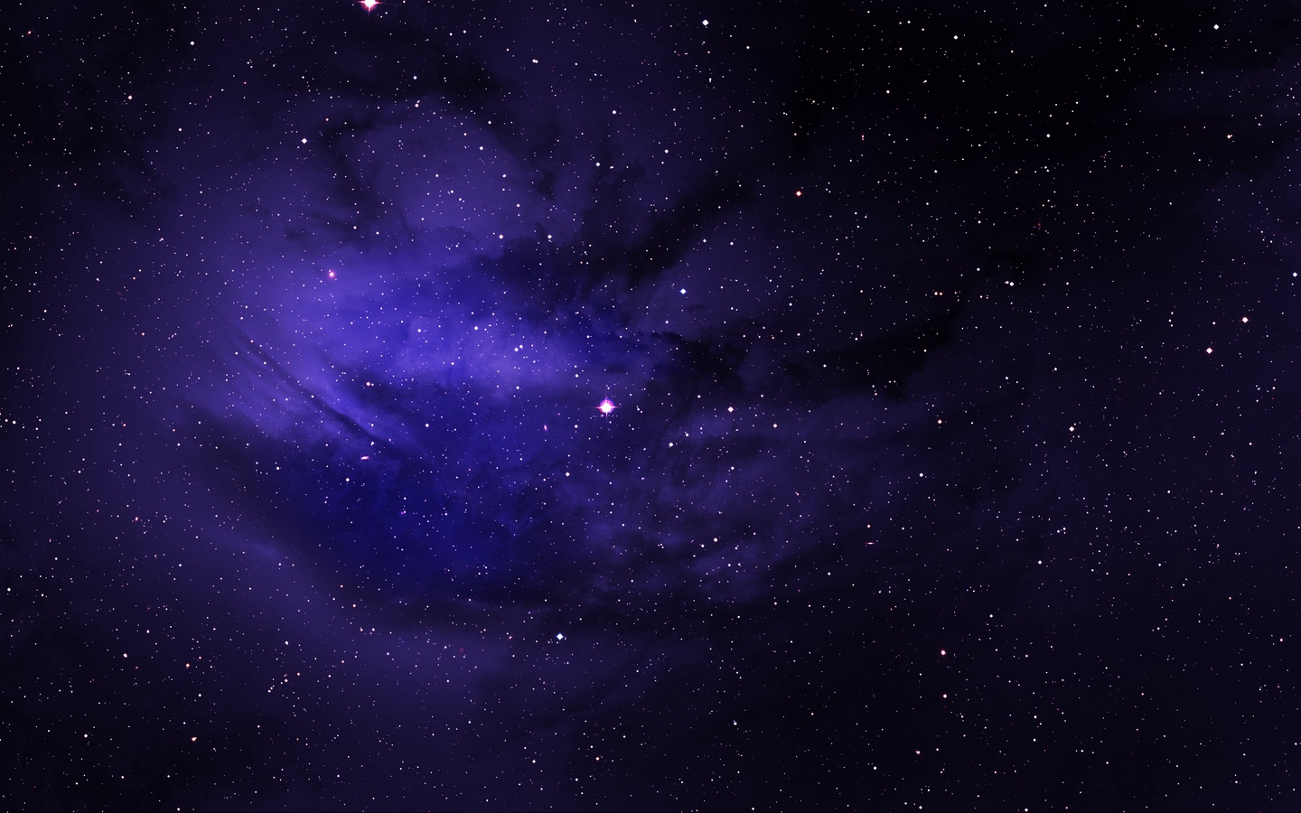 紫色天空宇宙繁星夜空空旷天空大屏高清1440x900桌面壁纸