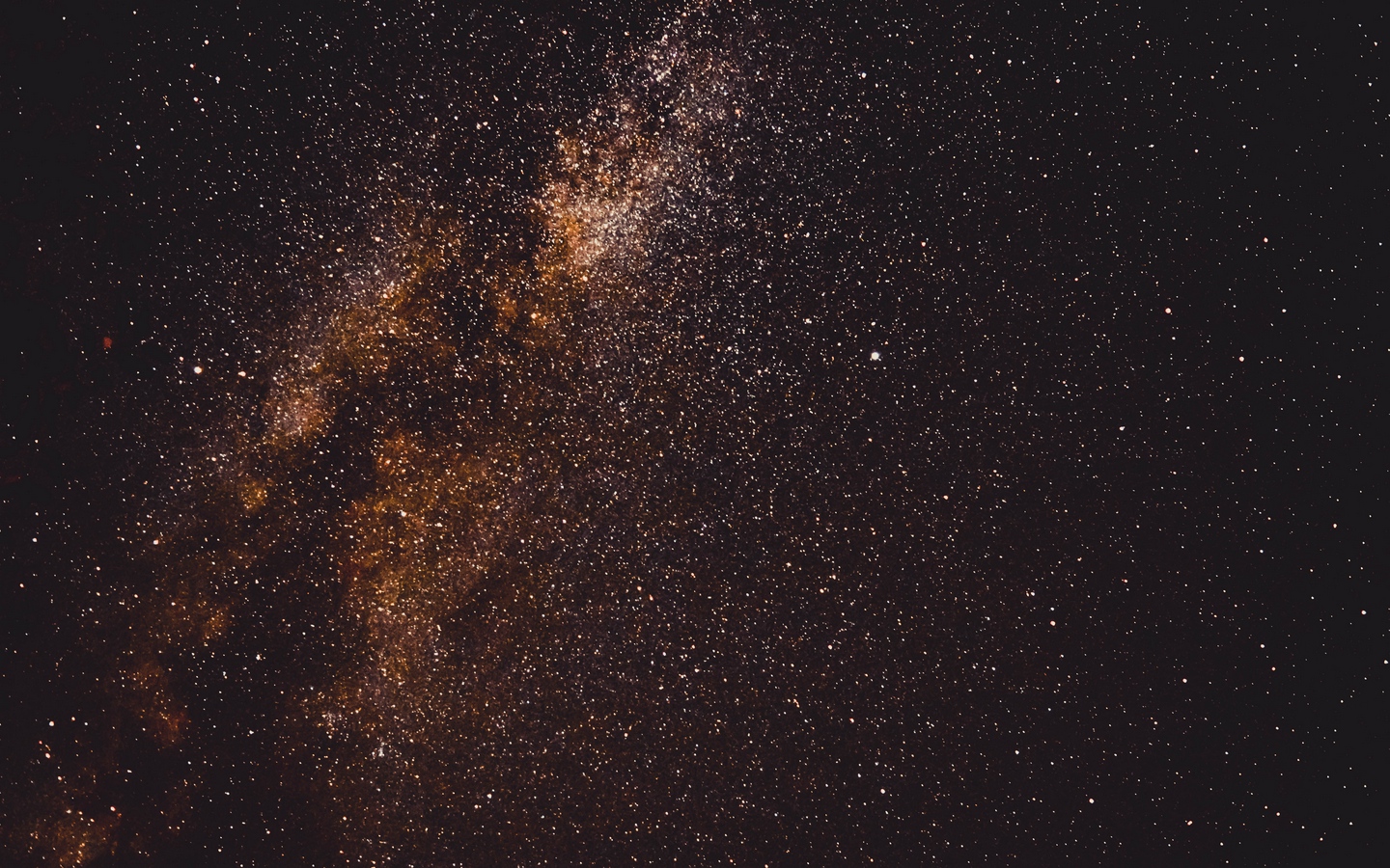 黄色星光银河繁星黑色宇宙夜空大屏高清1440x900桌面壁纸