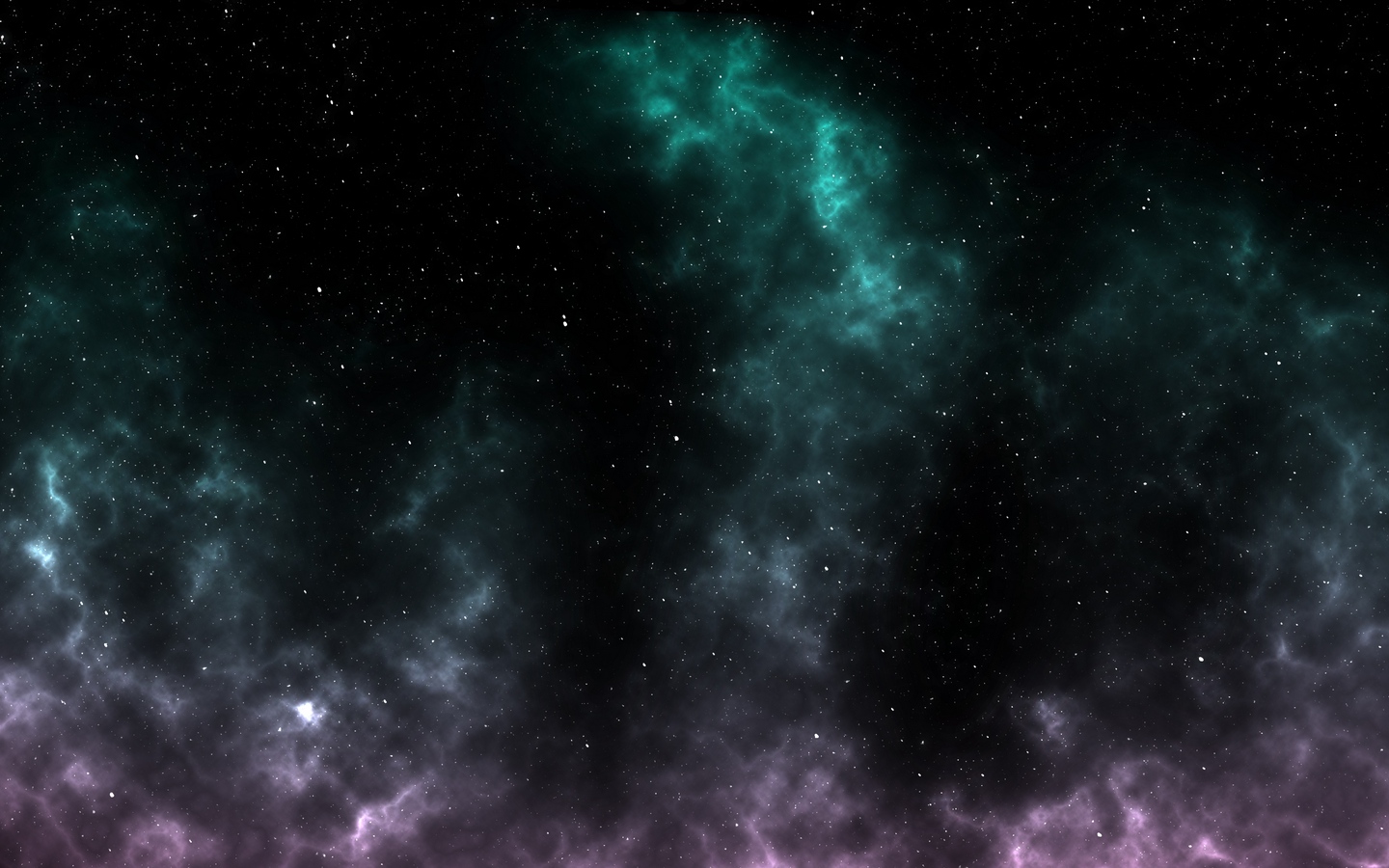 青色迷幻星云星光黑色宇宙大屏高清1440x900桌面壁纸